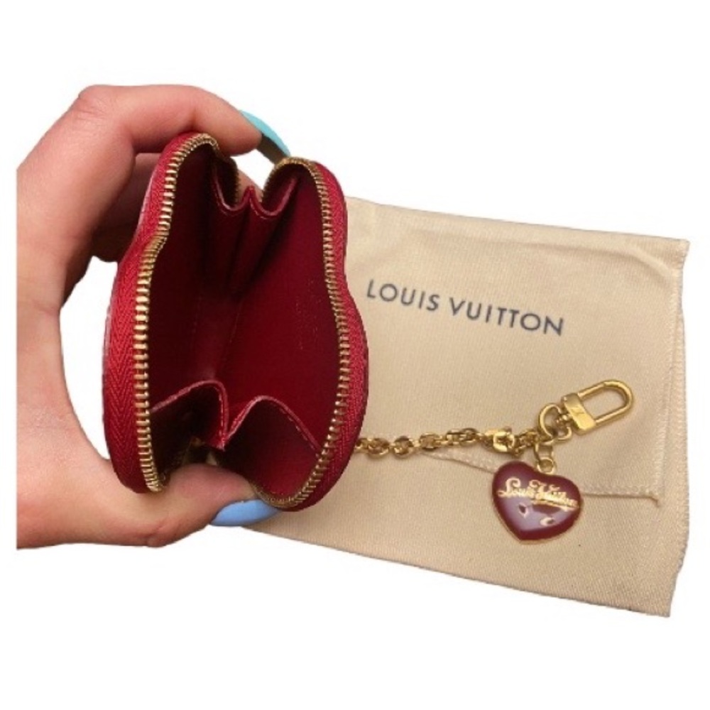 Louis Vuitton Vernis Rayures Coeur Heart Coin Purse Authentic Limited Edition - Picture 8 of 14